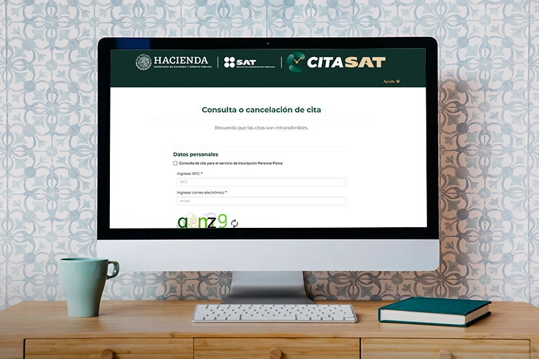 Registrar o solicitar cita en el sat desde el ordenador