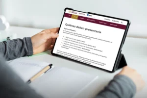 Portada sobre Declaración Anual de personas morales